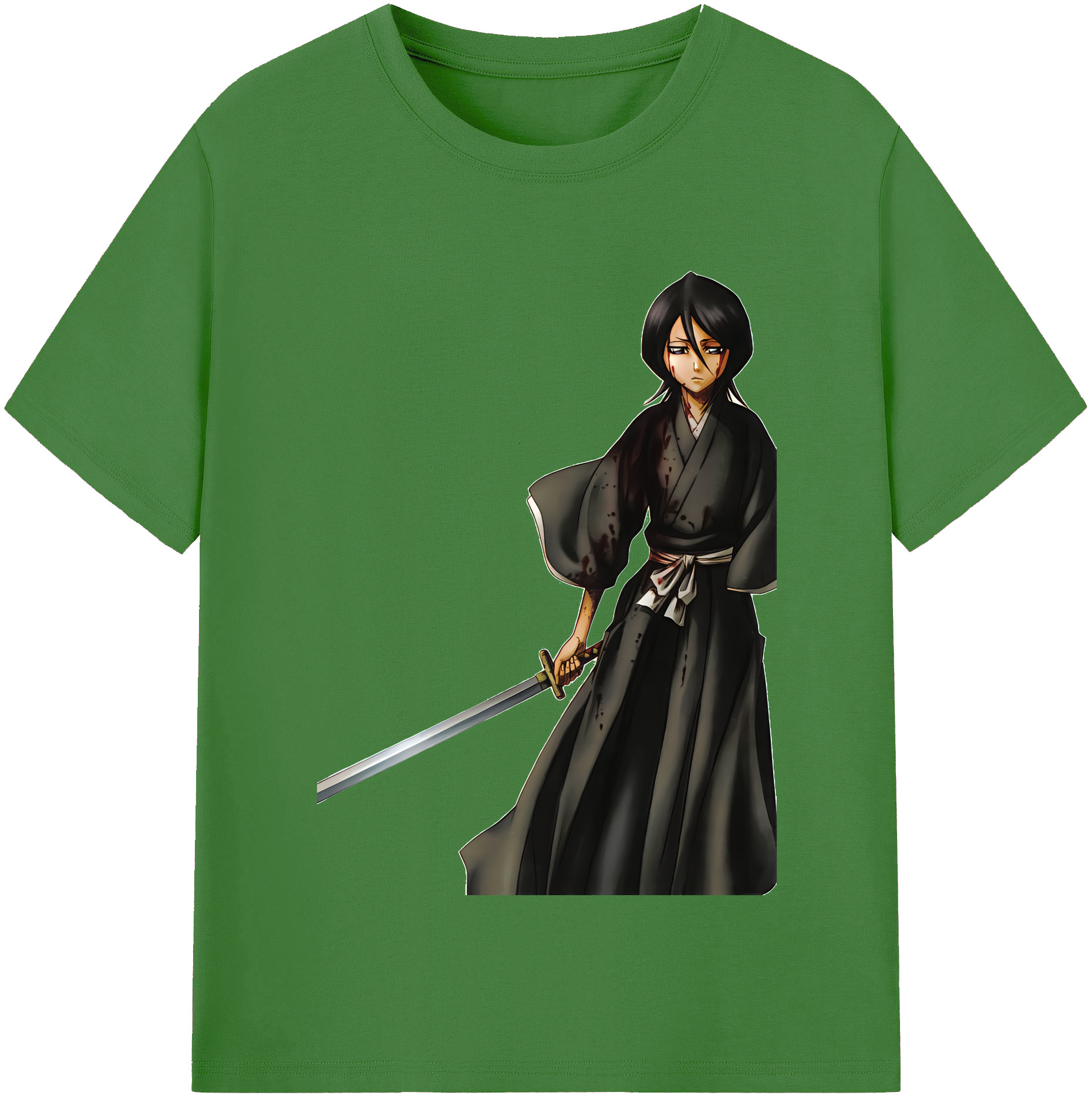 （画像用） ブリーチ 朽木ルキア BLEACH Kuchiki Rukia レディースカジュアルプリントTシャツ（綿100％）